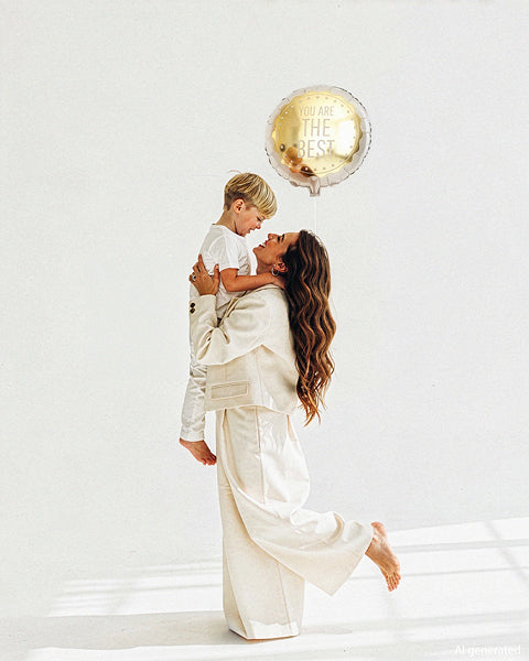 You Are The Best round foil balloon back